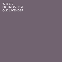 #716370 - Old Lavender Color Image